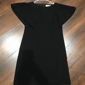 Ann Taylor loft short black dress w/ wide sleeve